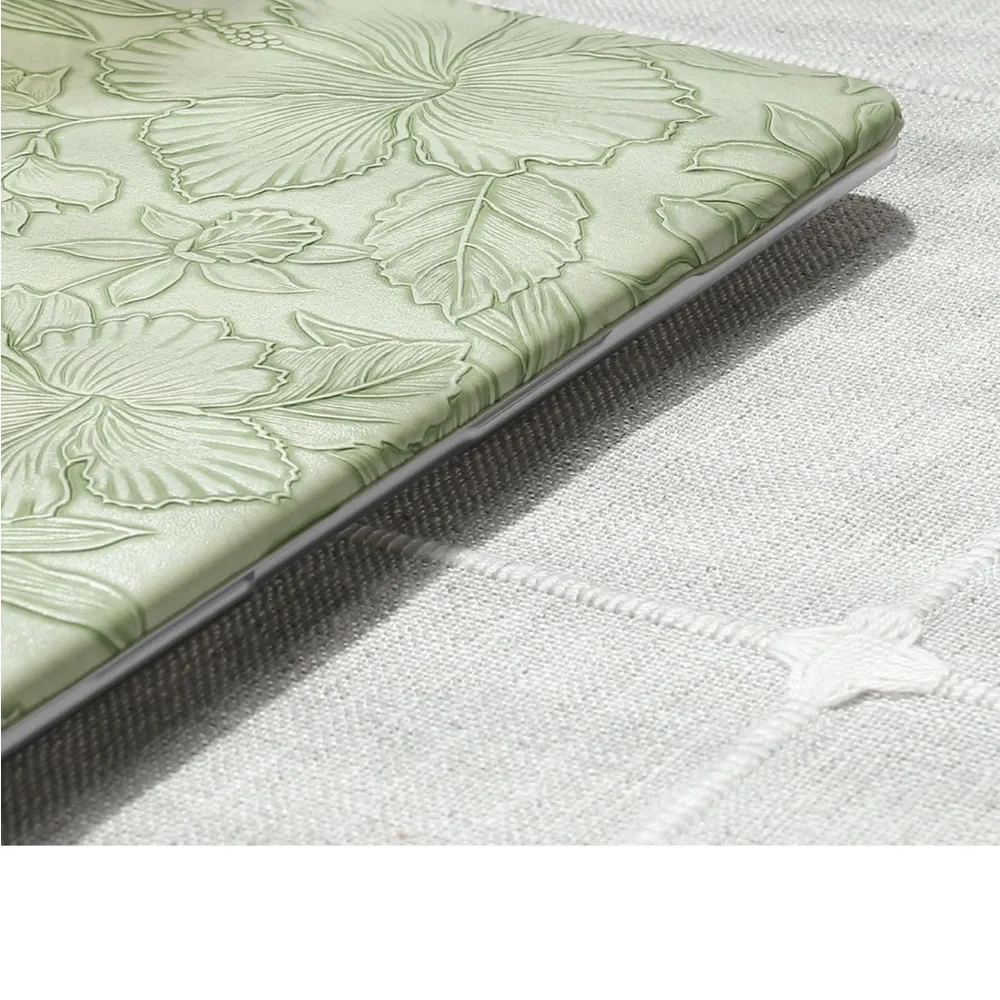 Floral Embossed Green Laptop case AIR 13